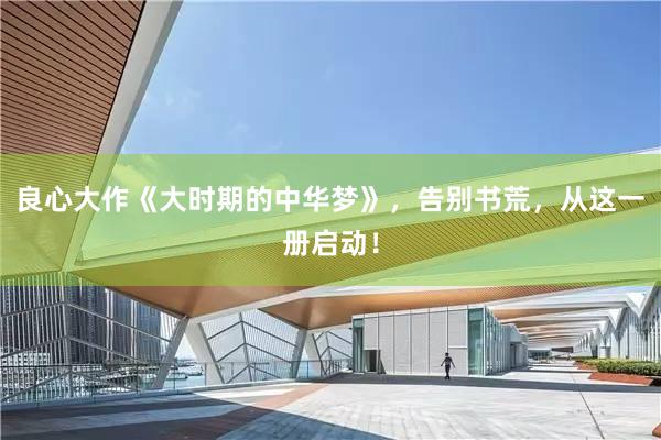良心大作《大时期的中华梦》，告别书荒，从这一册启动！