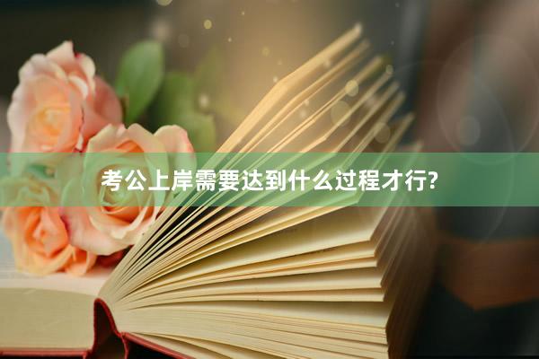 考公上岸需要达到什么过程才行?
